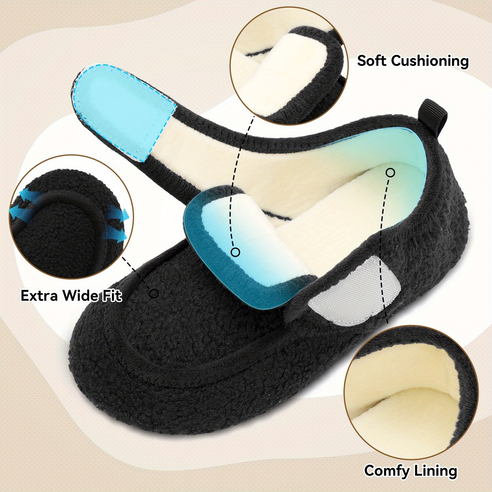 Women's Cozy Comfy Barefoot Slippers