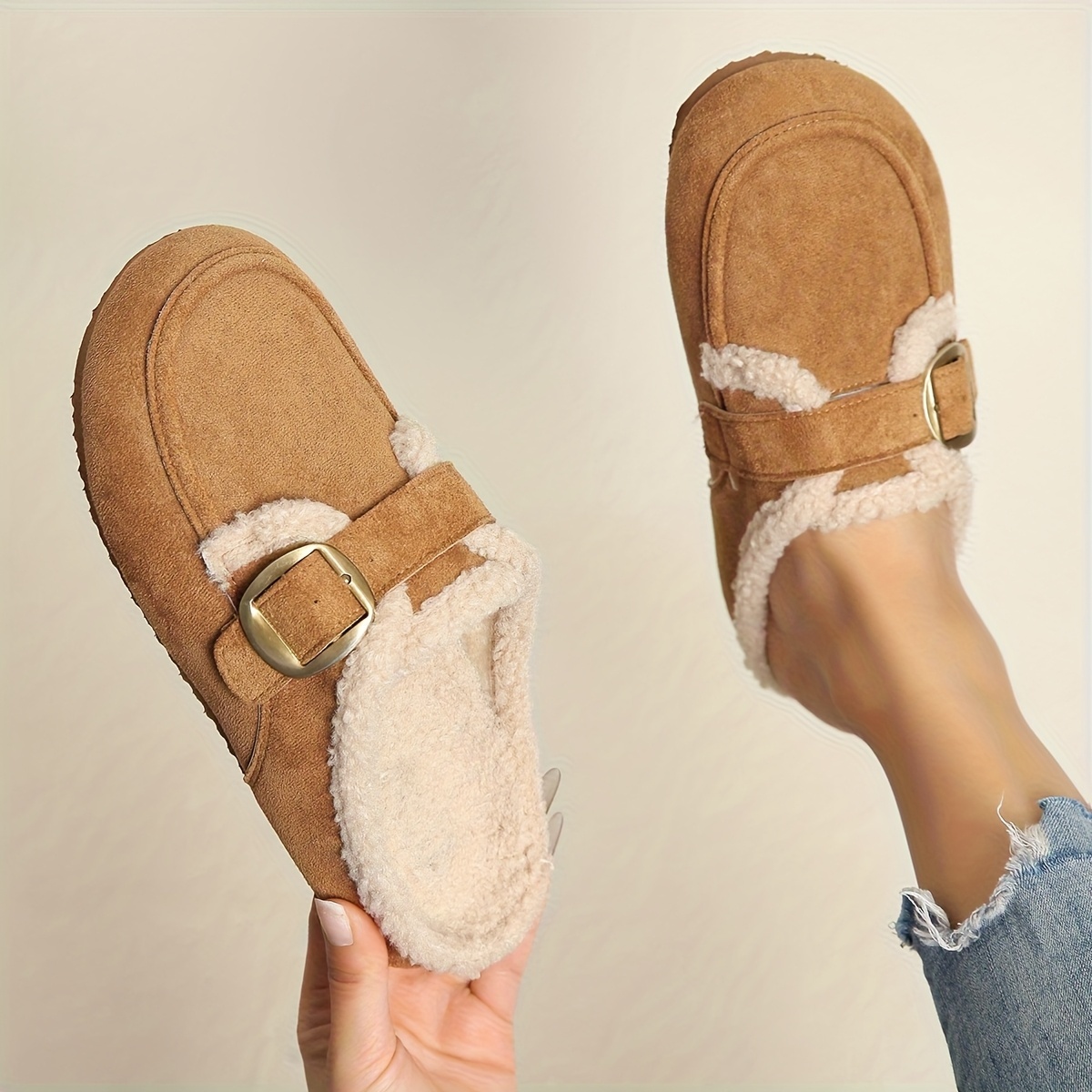 Women's Plush Lining Mules