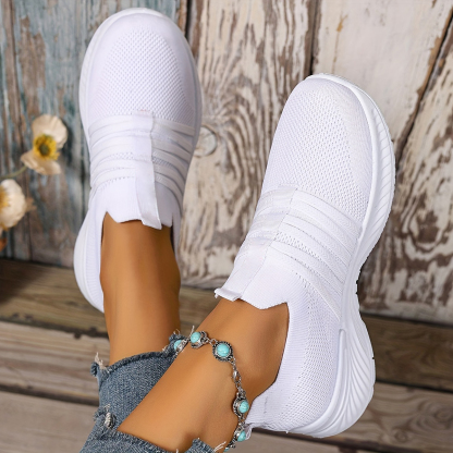 Women's Stripes Mesh Casual Sneakers