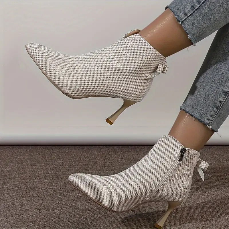 Women Chic Glitter Stiletto Boots