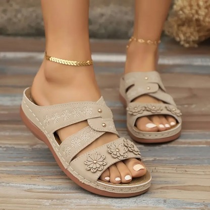 Women's Solid Color Platform Sandals