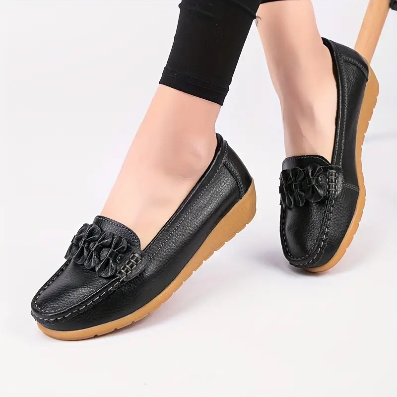Stylish Comfort Bow Decor Loafers