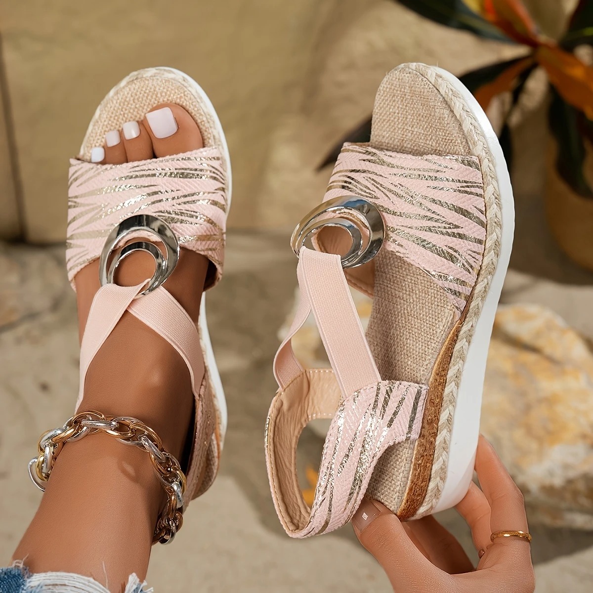 Stylish Vintage Platform Sandals