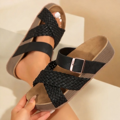 Women's Adjustable Strap Mule Sandals