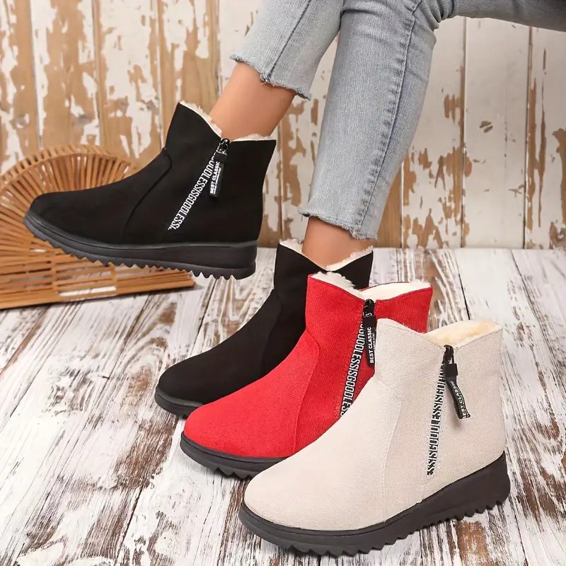 Winter Chic Plush Snow Boots