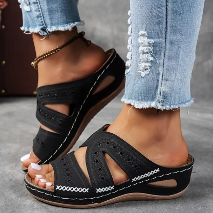 Summer Easy Slip-On Wedge Sandals