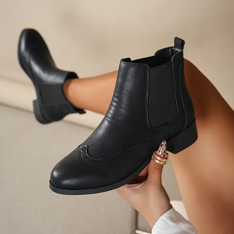 Women's Brogue Chelsea Boots