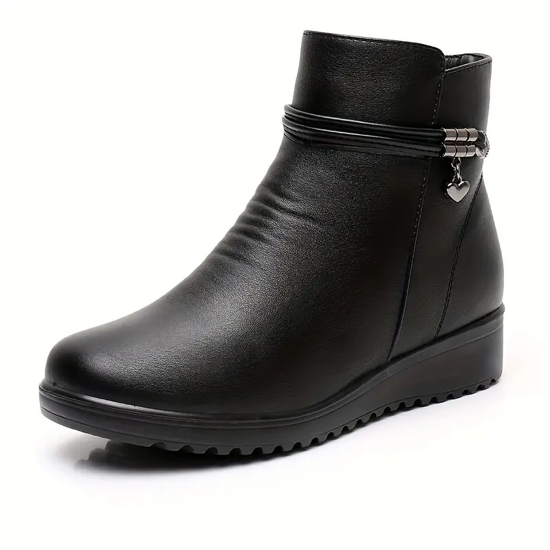 Women's Solid Color Minimalist Boots