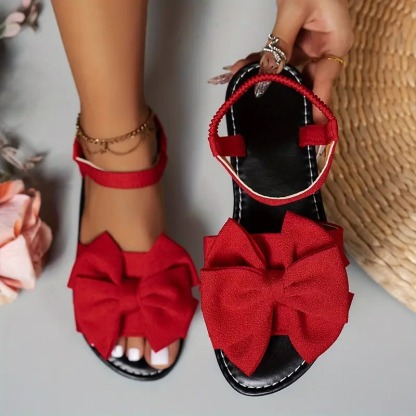 Women's Elegant Bow-Knot Flat Sandals