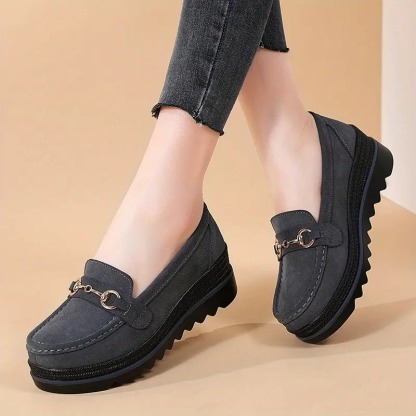 Women's Platform Metal Loafers
