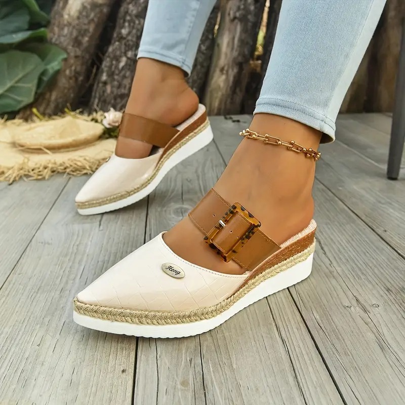 Women's Retro Adjustable Mule Shoes