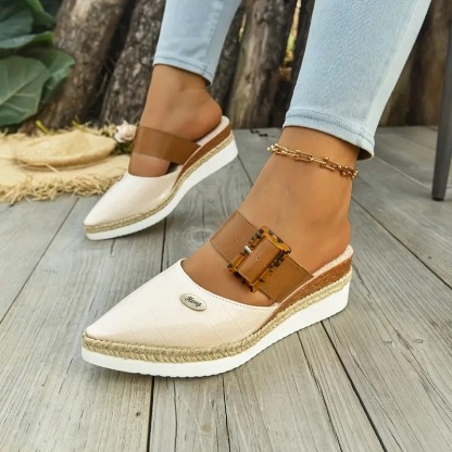 Women's Retro Adjustable Mule Shoes