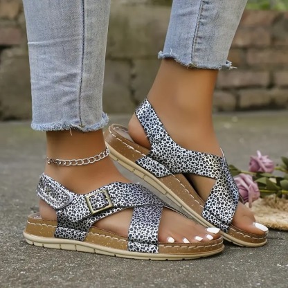 Women's Strap Roman Flat Sandals