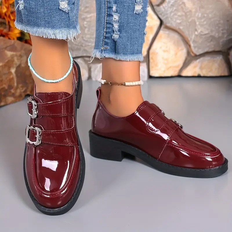 Women's Versatile Slip-On Thick Heel Loafers