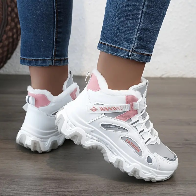 Color-block Thick Sole Chunky Sneakers