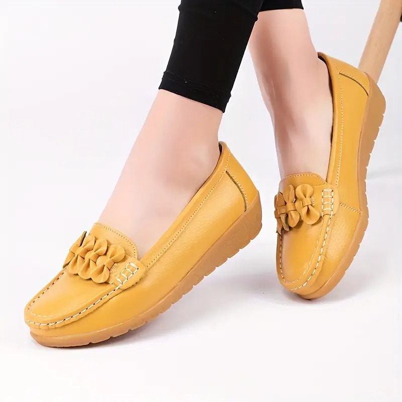 Stylish Comfort Bow Decor Loafers