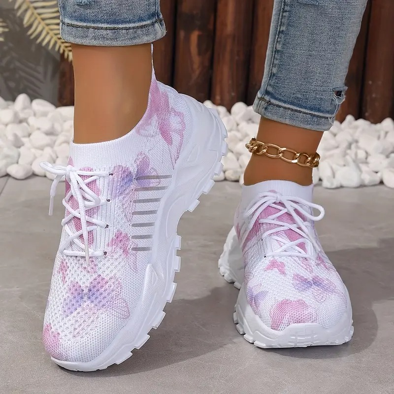 Women's Butterfly Pattern Sneakers