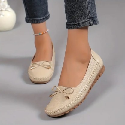 Women's Bow Flat Soft Sole Loafers