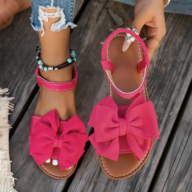 Women's Elegant Bow-Knot Flat Sandals
