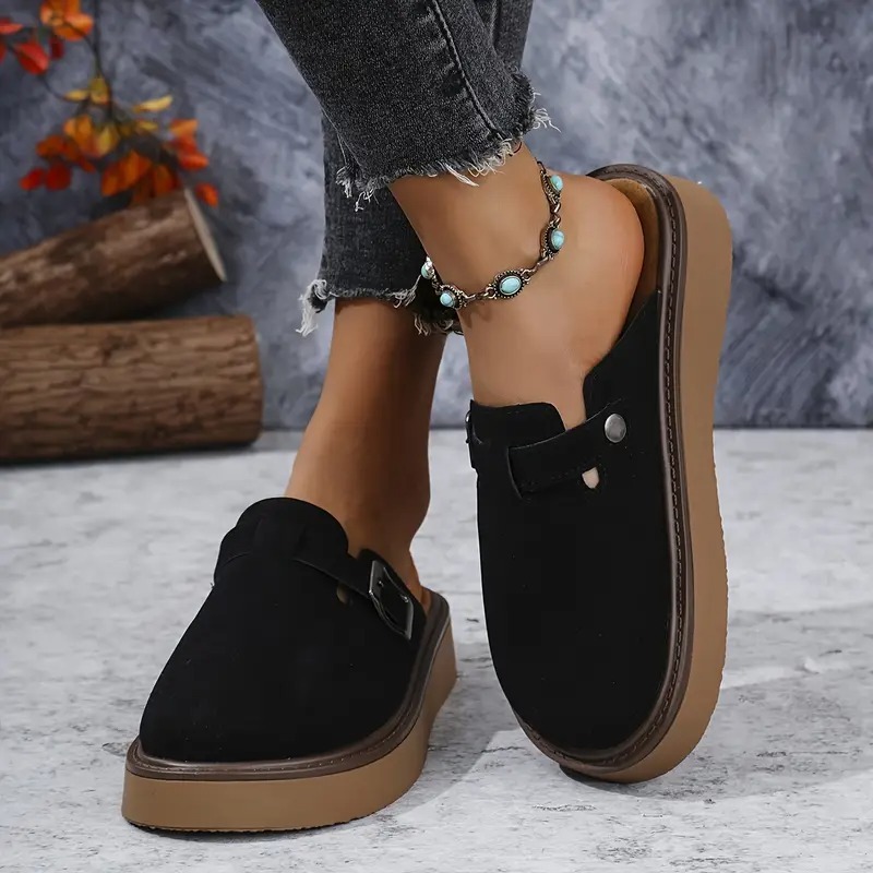 Retro Casual Buckle Loafers