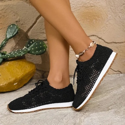 Floral Embroidery Casual Sneakers