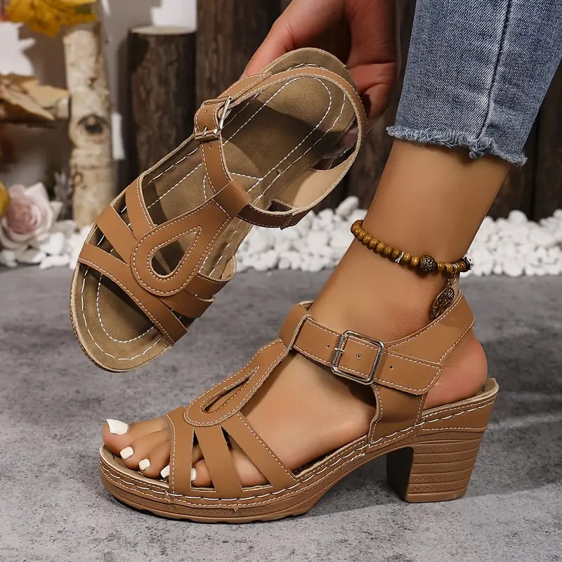 Women's Solid Color Stylish Sandals