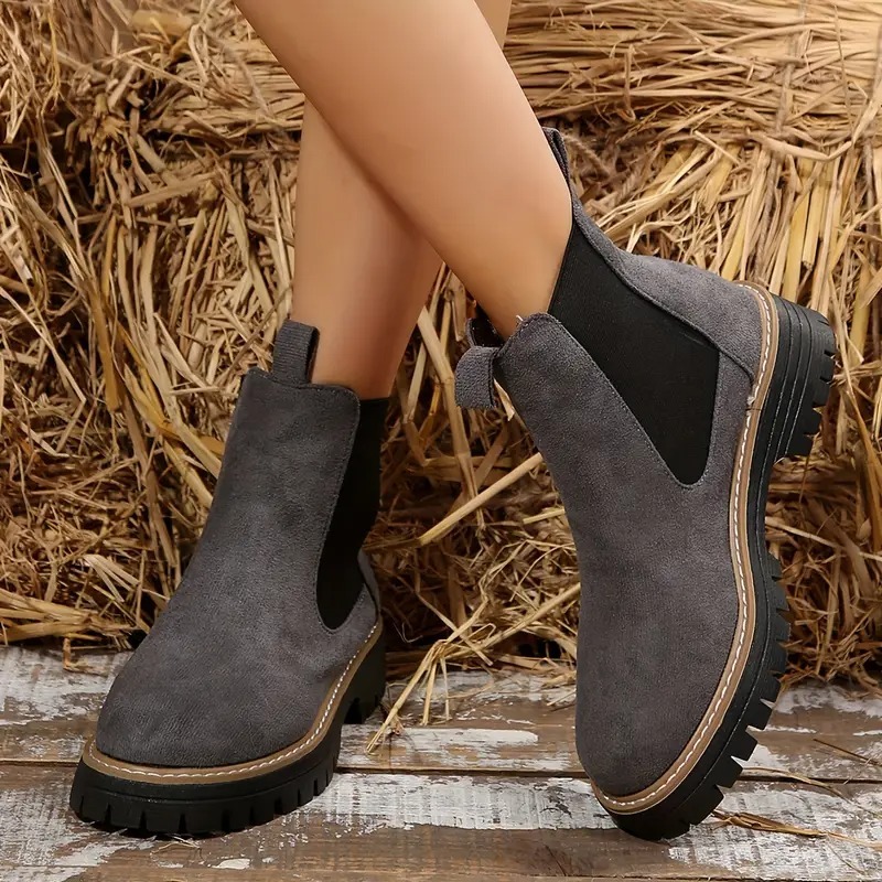 Women's Chunky Chelsea Ankle Boots