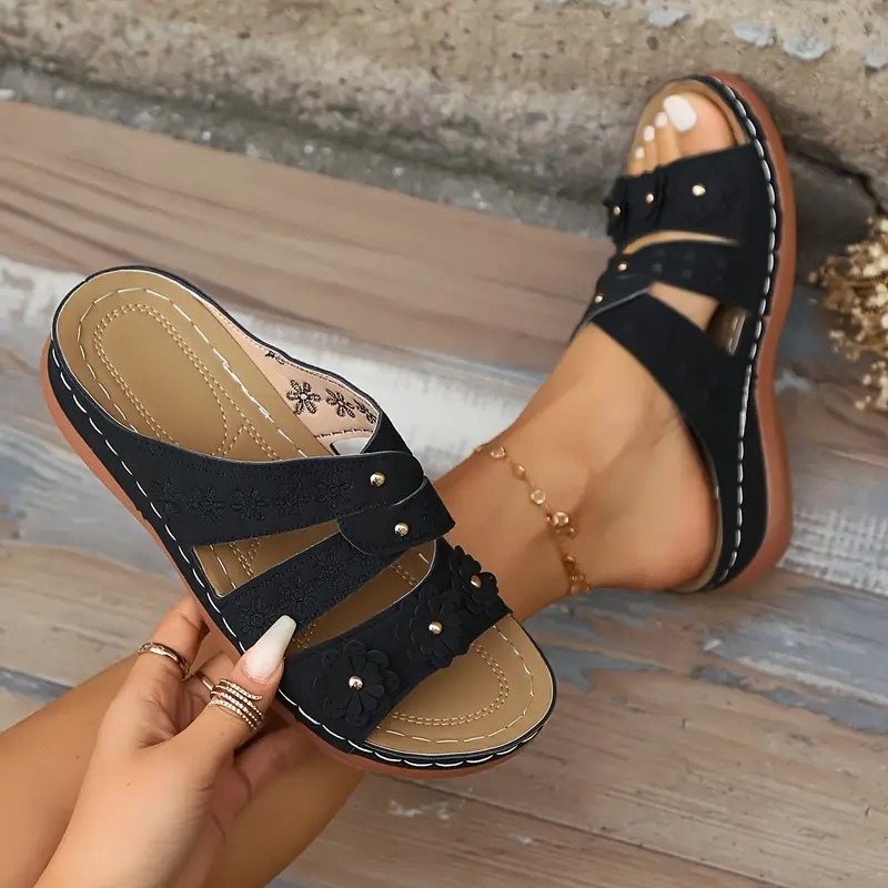 Women's Solid Color Platform Sandals