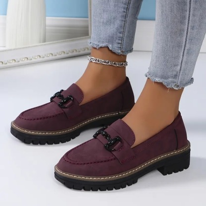 Womens Premium Platform Loafers