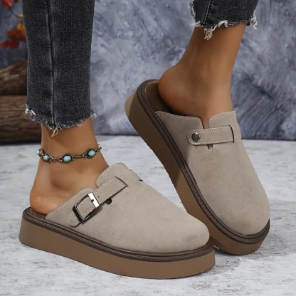 Retro Casual Buckle Loafers