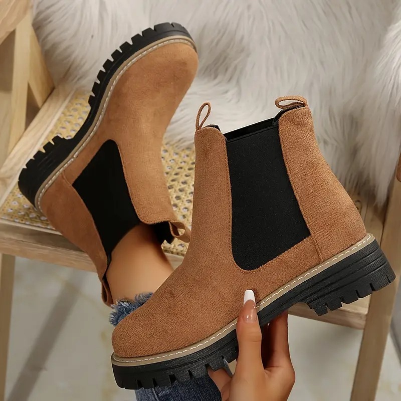 Women's Chunky Chelsea Ankle Boots