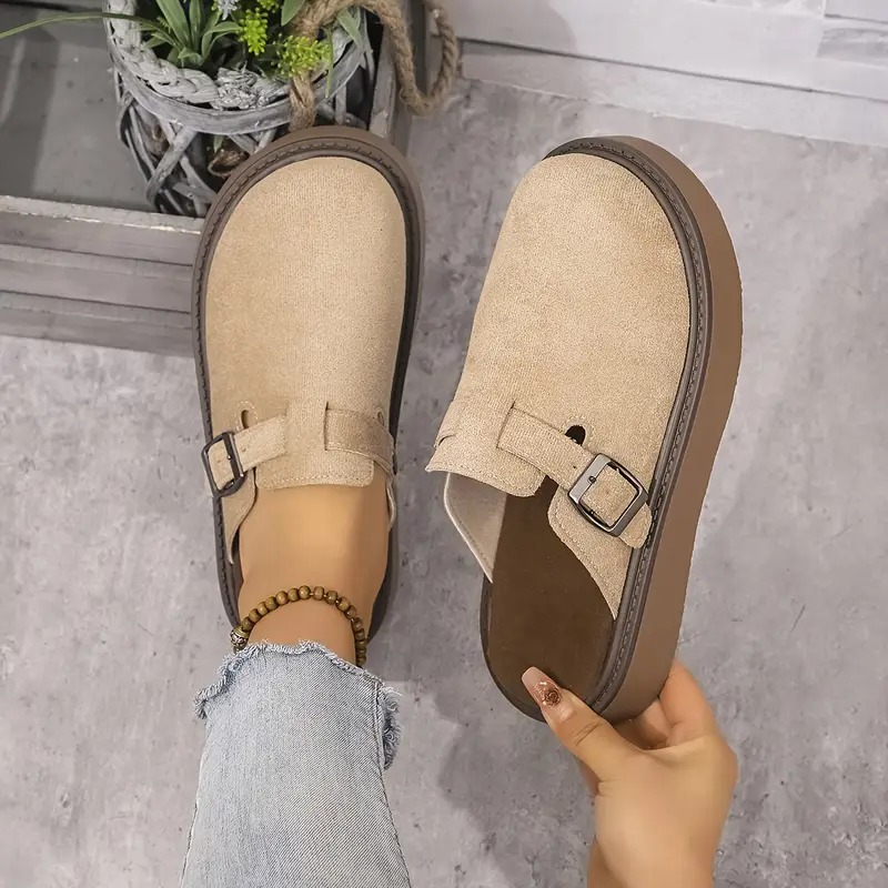 Retro Casual Buckle Loafers