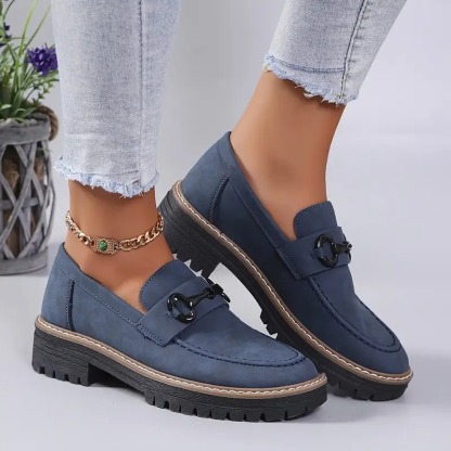 Womens Premium Platform Loafers