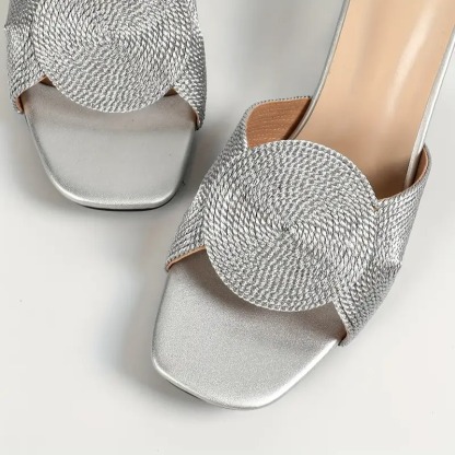 Women's Woven One-footed Sandals