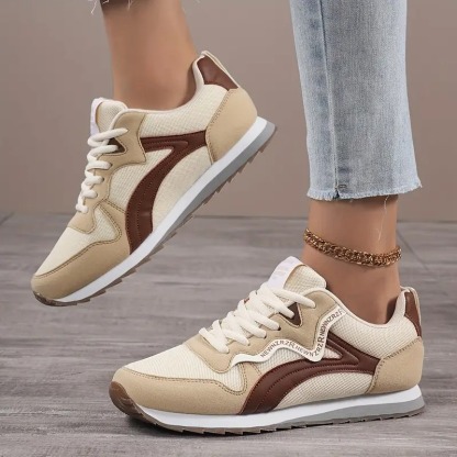 Women's Retro Low-Top Lace-Up Sneakers