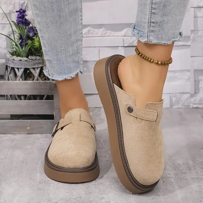 Retro Casual Buckle Loafers