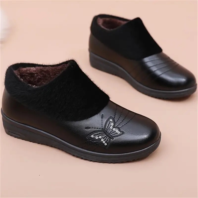 Cozy & Warm Women's Slip-On Booties