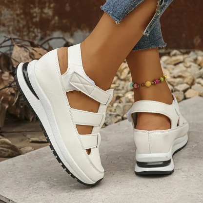 Hollow Wedge Breathable Sandals