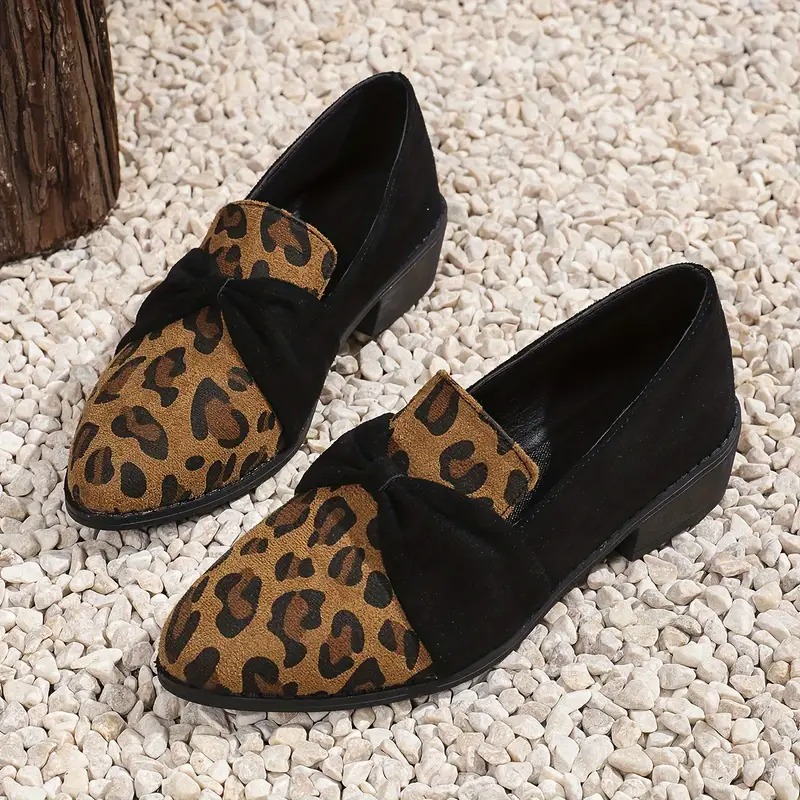 Women'S Leopard Oxford Shoes