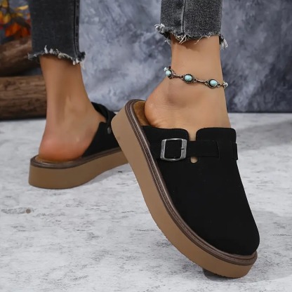 Retro Casual Buckle Loafers