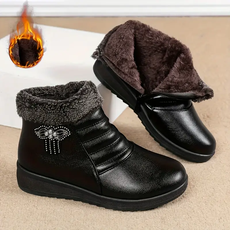 Women's Cozy Fleece-Lined Winter Boots