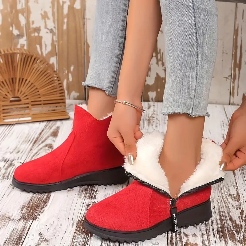 Winter Chic Plush Snow Boots