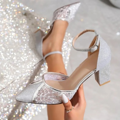 Women's Cushioned Mid-Heel Platform Sandals