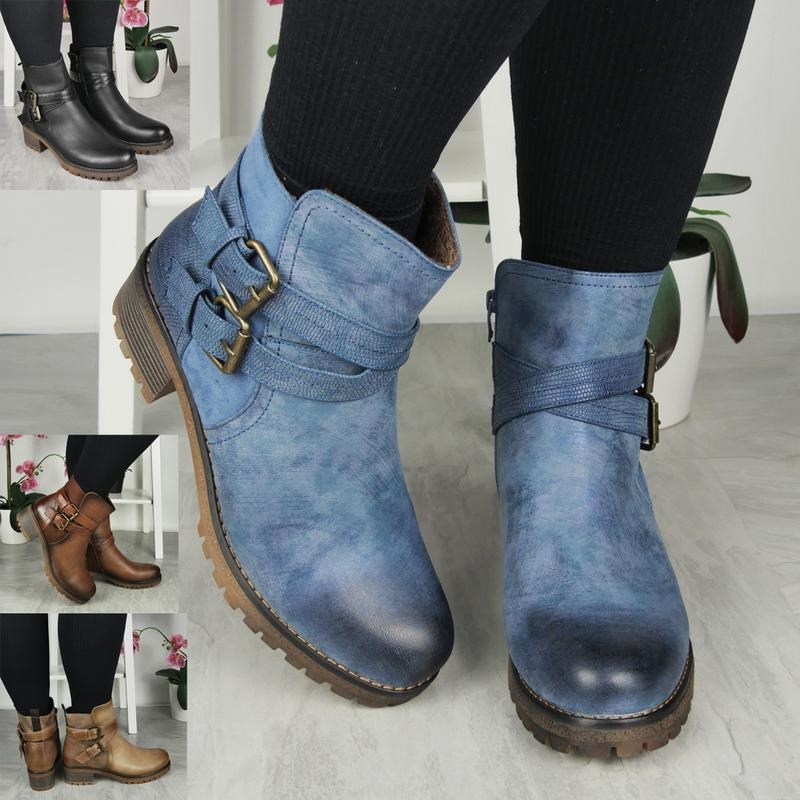 Faux Leather Lined Zip Comfy Chelsea Boots