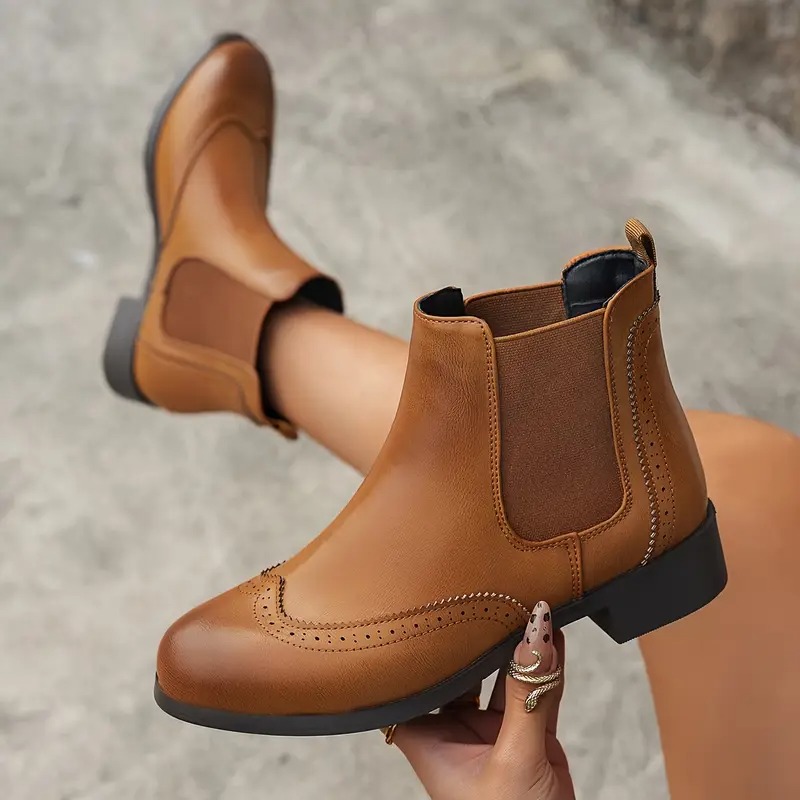 Women's Brogue Chelsea Boots