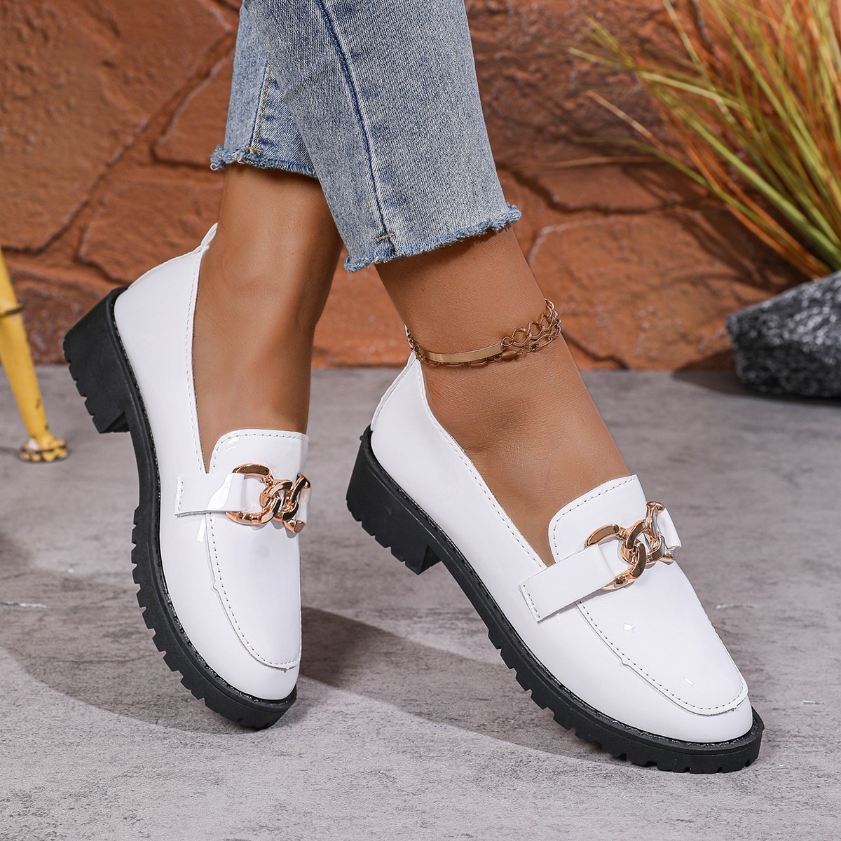 Women's Buckle Slip-on Loafers