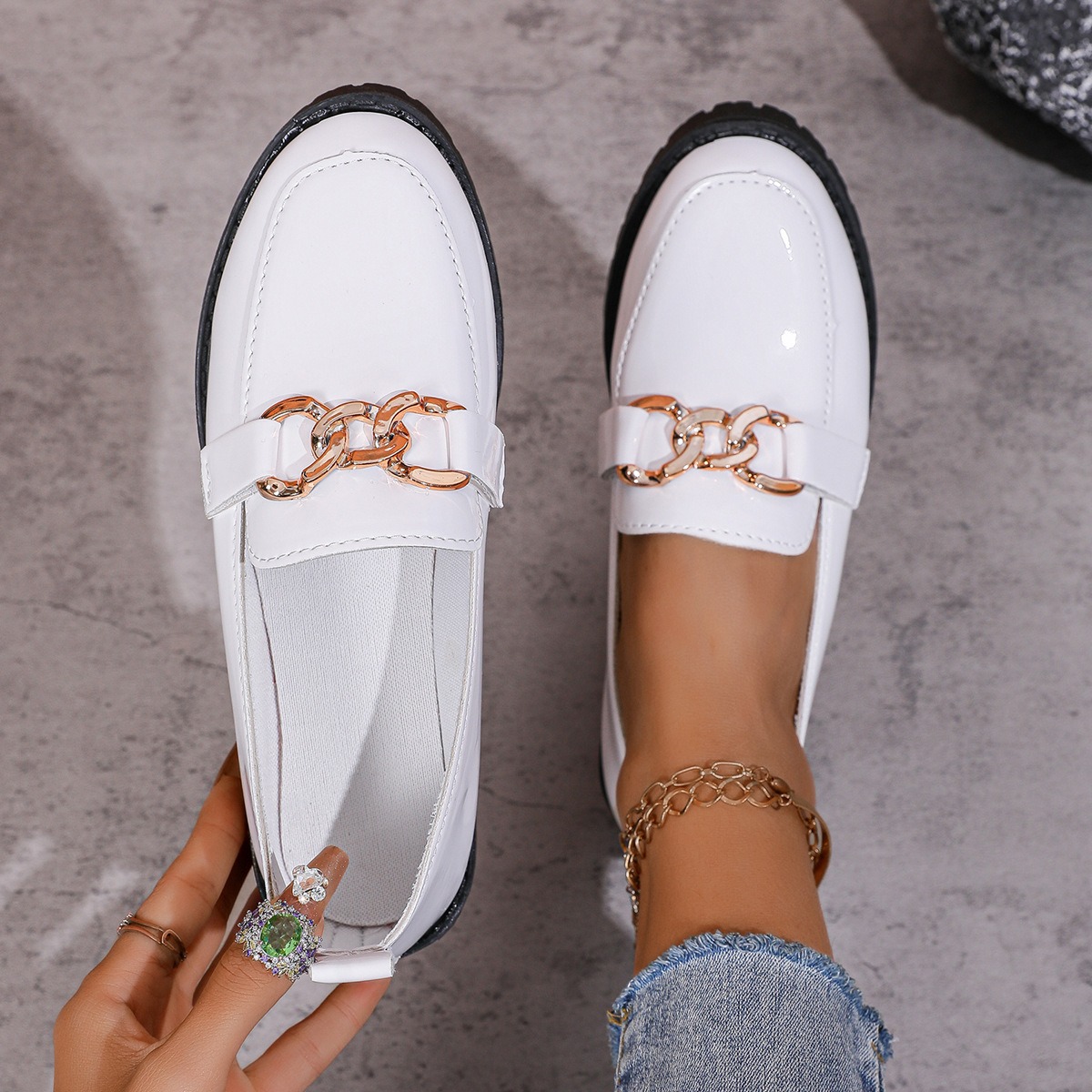 Women's Buckle Slip-on Loafers