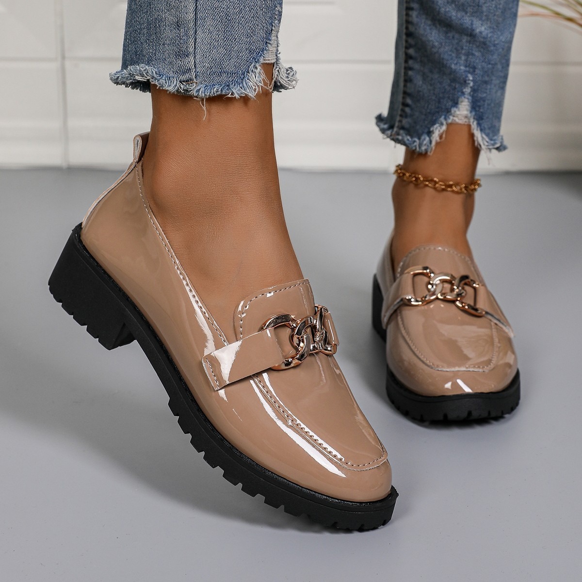 Women's Buckle Slip-on Loafers