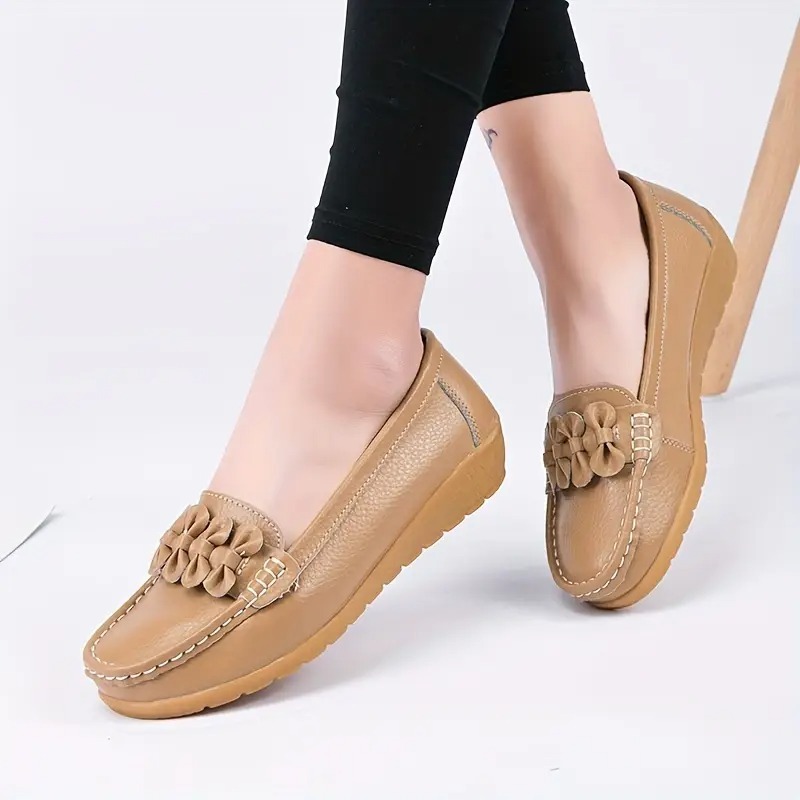Stylish Comfort Bow Decor Loafers