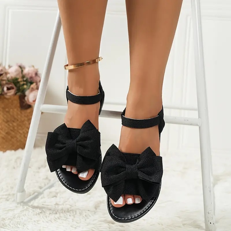 Women's Elegant Bow-Knot Flat Sandals